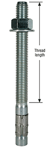 strongbolt thread length