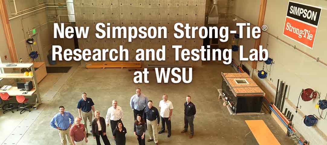 New Simpson Strong-Tie Research and Testing Lab at WSU